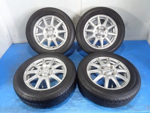 【AIRNUVA】155/65R13 13x4.00B +45 4穴 100 中古 ホイールセット 4本 ノーマル【福島発 送料無料】FUK-E14287★夏