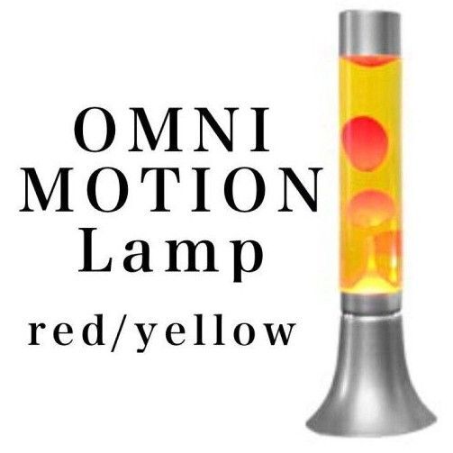 新品 送料込 イエロー x レッド ラバランプ omni