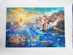 Art hand Auction Thomas Kinkade Die kleine Meerjungfrau Disney Sitz Nur Neu, Hobby, Kultur, Kunstwerk, Andere