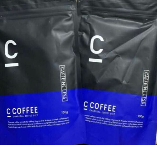 C COFFEE チャコールコーヒーダイエット カフェインレス100ｇ2袋セット