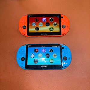 PlayStation Vita 本体2台セット PSVITA 通電確認済 PCH-2000 ゲーム機 SONY ジャンク品