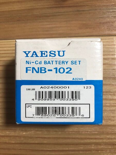 YAESU ヤエス FNB-102 ニッカド電池 6本 未使用 保管品 元箱 取説付 当時物 FTH-102 FTH-103