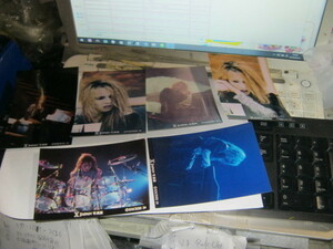 X JAPAN エックス / 写真展 YOSHIKI生写真6枚セット TOSHI HIDE TAIJI PATA 