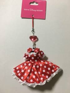  dress. mobile cleaner red dot pattern dress minnie Disney resort TDR