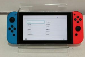 D913H 049 Nintendo Switch ニンテンドースイッチ 新型 本体（画面部）・左右Joy-Conのみ ネオンブルー/ネオンレッド 現状品 ジャンク扱い