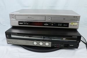 EM-13094B〔ジャンク/通電確認済み〕DVDレコーダー+DVDプレーヤー 2台セット [DV-NC750・DV-ACV52] (シャープ sharp) 中古