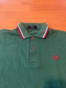 早い者勝ち　fred perry フレッドペリー　M12 半袖ポロシャツ　38 Ｍサイズ綿100%