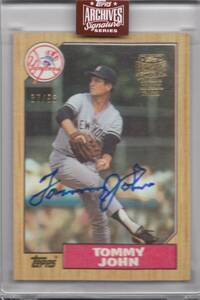 【TOMMY JOHN】直筆サインカード 98枚限定 2023 TOPPS AUTO ARCHIVES SIGNATURE SERIES AUTOGRAPHS 《専用ケース入り》