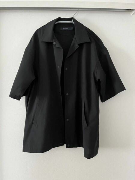 レイジブルー RAGEBLUE オープンカラーシャツ 半袖 黒 ポリエステル