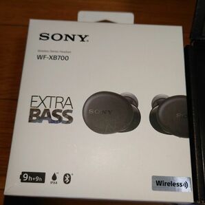 新品未使用 SONYワイヤレスイヤホンWF-XB700 ブラック 新品バッテリー交換済