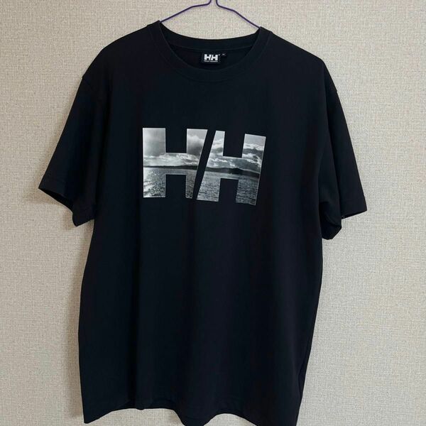 ヘリーハンセン Tシャツ 黒 半袖 ブラック XL