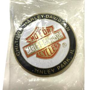90s USA製 当時物 Harley-Davidson ビンテージ パッチ ワッペン ハーレーダビッドソン チョッパー バー&シールド コンチョパッチ メダル 