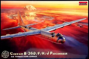 ローデン 1/144 アメリカ空軍 コンベア B-36D ピースメーカー 戦略爆撃機 増加ジェットエンジン型 プラモデル RE14337