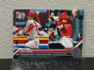 2023 topps now 大谷翔平 SHOHEI OHTANI #625 MLB ダブルヘッダー 第一試合で完封、第二試合で2本塁打 MVP獲得 ドジャース 二刀流