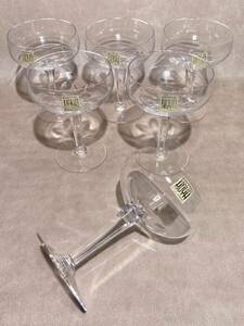  новый товар Vintage сделано в Японии HOYA crystal стекло бокал для шампанского 6 покупатель комплект * HOYA crystal бокал для вина Hoya crystal 