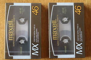 maxell MX 46　メタルポジションカセットテープ　２本
