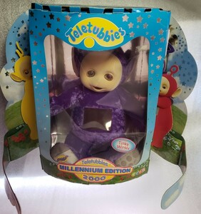 Teletubbies Tinky Winky MILLENNIUM EDITION*EDEN company manufactured Teletubbies tin key wing key soft toy 2000 year limited goods * free shipping 