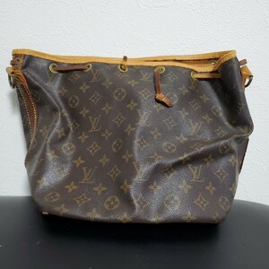 1円～LOUIS VUITTON ルイヴィトン ショルダーバッグ モノグラム プチノエ 肩掛け 巾着型 M42226 055