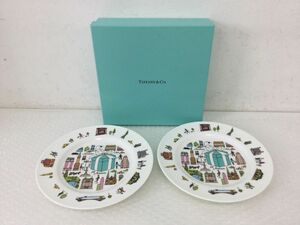 ●営SR326-80　Tiffany＆Co. ティファニー 5th アベニュー デザートプレート 2枚セット