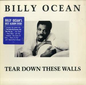 A00440165/LP/ビリー・オーシャン「Tear Down These Walls (1988年・JL-8495・ソウル・SOUL・ファンク・FUNK・ディスコ・DISCO)」