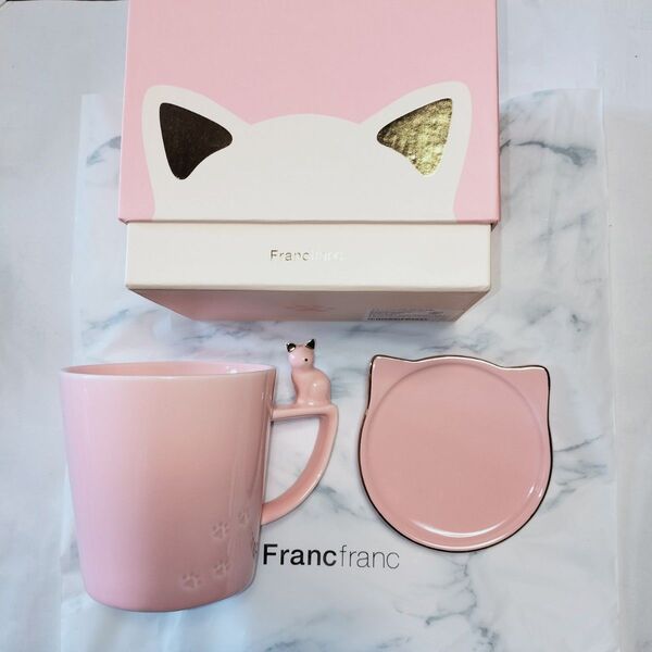Francfranc キャット フィギュア マグカップ フランフラン 猫