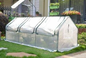  home use PE material plastic greenhouse simple greenhouse greenhouse vinyl greenhouse .. house green house steel pipe gardening small size raising seedling cold measures 