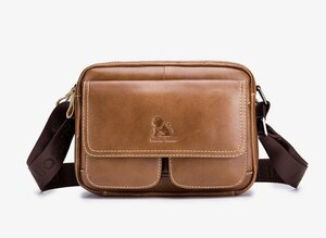  new arrival * men's bag original leather shoulder bag beautiful goods diagonal .. bag messenger bag commuting going to school 