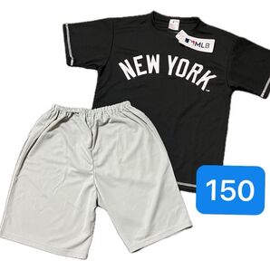 新品 MLB公式商品 ニューヨーク・ヤンキース 上下セット 150cm ドライメッシュ素材