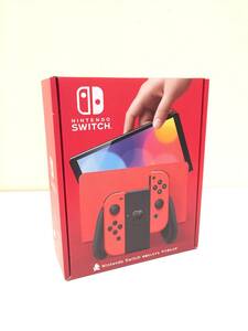 【未使用品】Nintendo switch 有機ELモデル 本体 Joy-Con(L)/(R) マリオレッド HEG-S-RAAAA ※店舗印なし ニンテンドー スイッチ