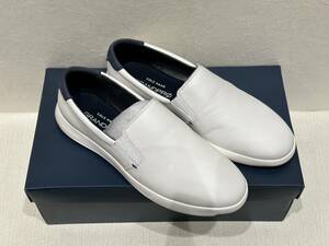 【KIM-2255】【1円～】未使用 COLE HAAN GRANDPRO SLIP ON C25646 White サイズ9 約27cm メンズ スリッポン コールハーン