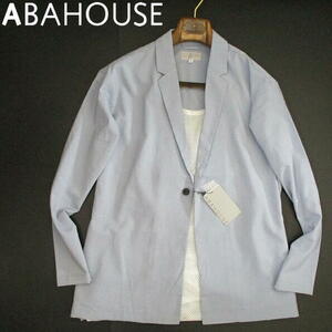  new goods V unused spring summer Abahouse summer jacket cool Touch cold sensation . water speed . tailored blue gray L size 48 ABAHOUSE