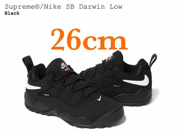 【26cm】Supreme Nike SB Darwin Low BLACK