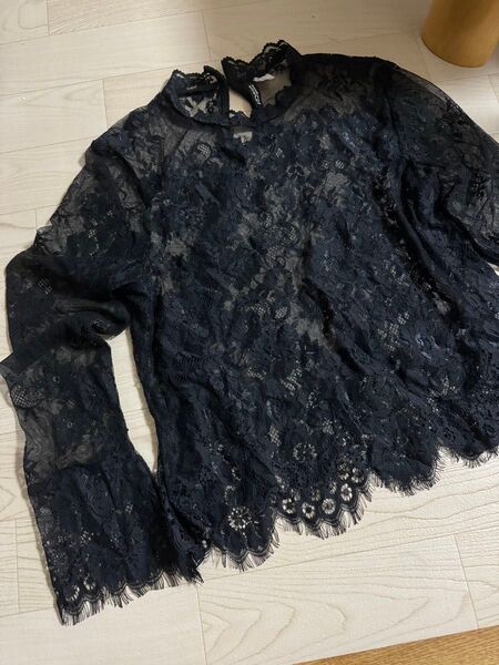 H&M レーストップス レース 黒