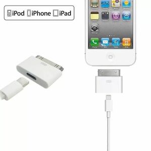 iPhone 変換アダプタ Dock 8pin → 30pin 白 536