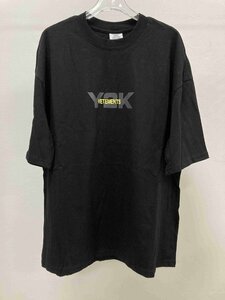 VETEMENTS ヴェトモン Y2K MEGA PARTY T-SHIRT 半袖 Tシャツ ブラック M 中古 TN 2