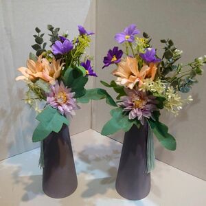 新品　２束セット　仏花 造花 お供え花 仏壇 枯れないお花　　贈り物　両親　敬老　プレゼント　造花