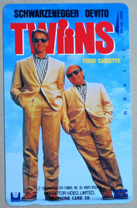  movie [ Twins ](a-norudo*shuwarutsenega-) unused telephone card 