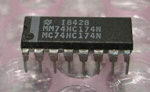 NS (National Semiconductor) MM74HC174N/MC74HC174N [10個組].HI53