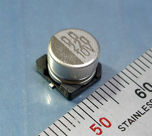 ELNA RV チップ電解コンデンサ (10V/220μF/85℃) [10個組].b
