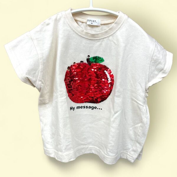 【美品】半袖Tシャツ ミラクルスパンコール 綿100% しまむら 90 Tシャツ