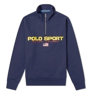 【新品タグ付】POLO SPORT ハーフジップ ライトスウェット Lサイズ相当 ポロスポーツ ラルフローレン RALPH LAUREN 