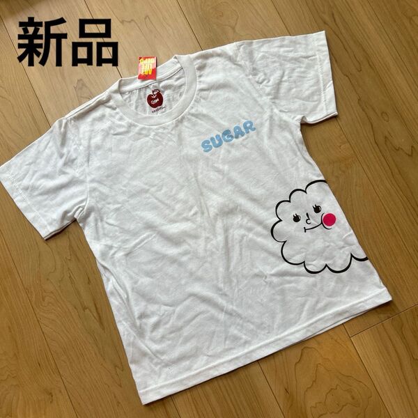 新品 レディース S M 半袖 Tシャツ トップス 雲 ホワイト 可愛い オシャレ スイマー