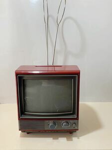 C3DP-060504 昭和レトロ　ナショナルトランジスタカラーテレビTH11-S6　1981年製　ジャンク品　レトロインテリア