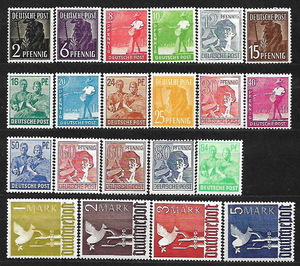 *1947-1948 year - Germany - [.. person series ]21 kind .- unused (MNH.LH)(SC#557-577) - ZY-898