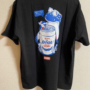 【2024新作】オリオンビール　チャムス　コラボT　XLサイズ　 半袖　 黒 Tシャツ