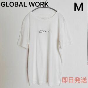 GLOBAL WORK アソートプリントTシャツ カットソー 英字ロゴ