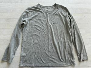 中古モンベル レディース ウィックロン 長袖 Tシャツ 2グレー　mont-bell WIC.ロングスリーブT Women's