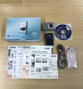 田 6B30 CANON キヤノン IXY DIGITAL 70 PC1193 コンパクトデジタルカメラ 取扱説明書/箱付 シルバー 