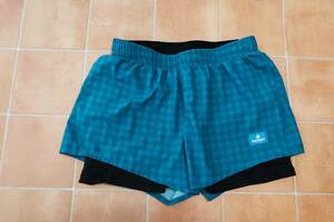 SAYSKYsei Sky running shorts lady's S size CHECKERBOARD FGRSH01