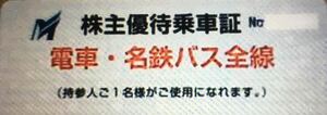 最新　名古屋鉄道 定期券タイプ 定期券